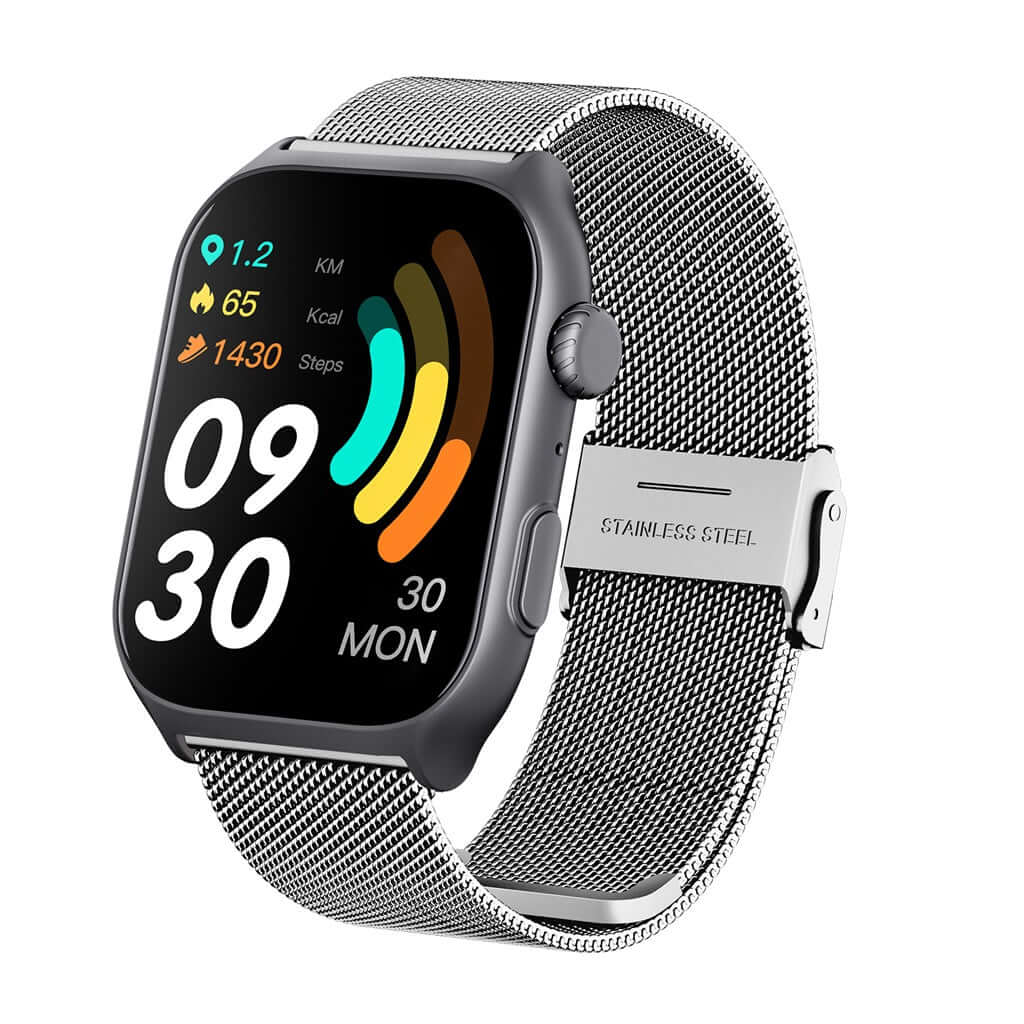 <tc>Runmefit</tc> <tc>GTS7 Pro</tc> スマートスポーツウォッチ - スチールストラップ