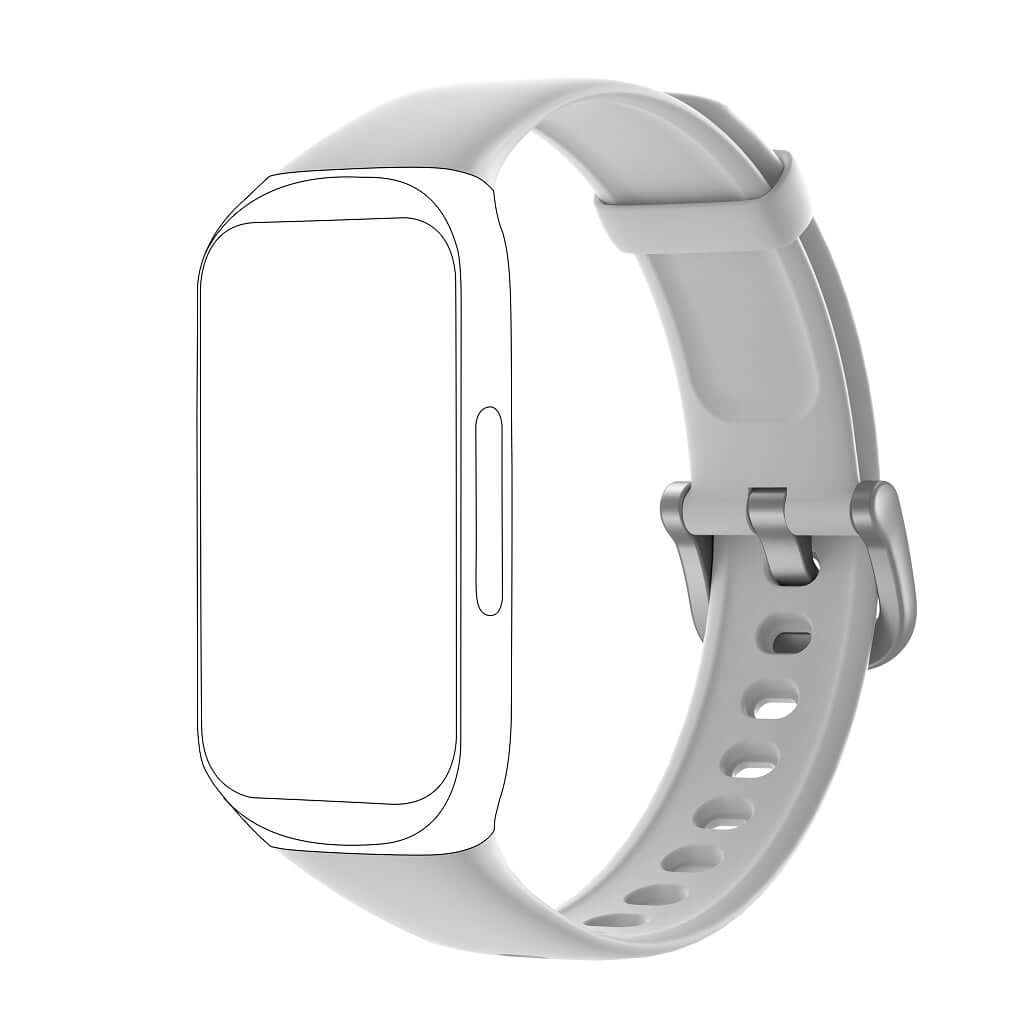 Runmefit Silicone Strap white - Replacement Band for Runmefit GTL Series Fitness Tracker