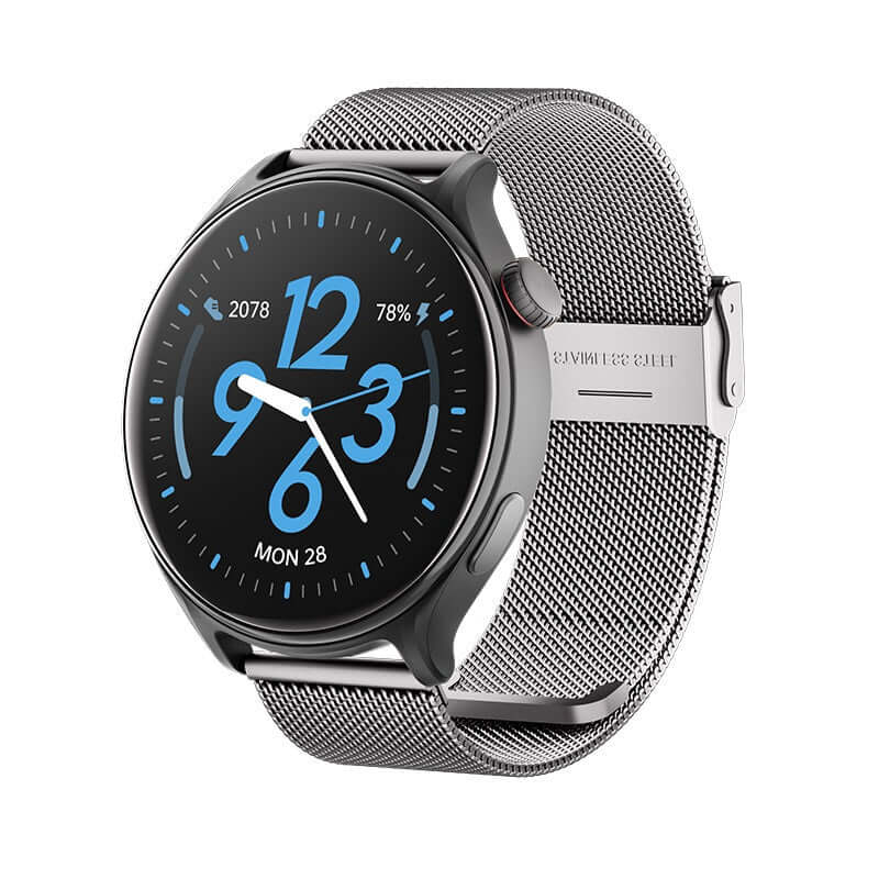 <tc>Runmefit</tc> GTR2 スマートウォッチ - スチールストラップ