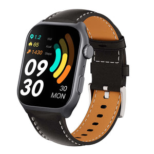 <tc>Runmefit</tc> <tc>GTS7 Pro</tc> スマートスポーツウォッチ - レザーストラップ
