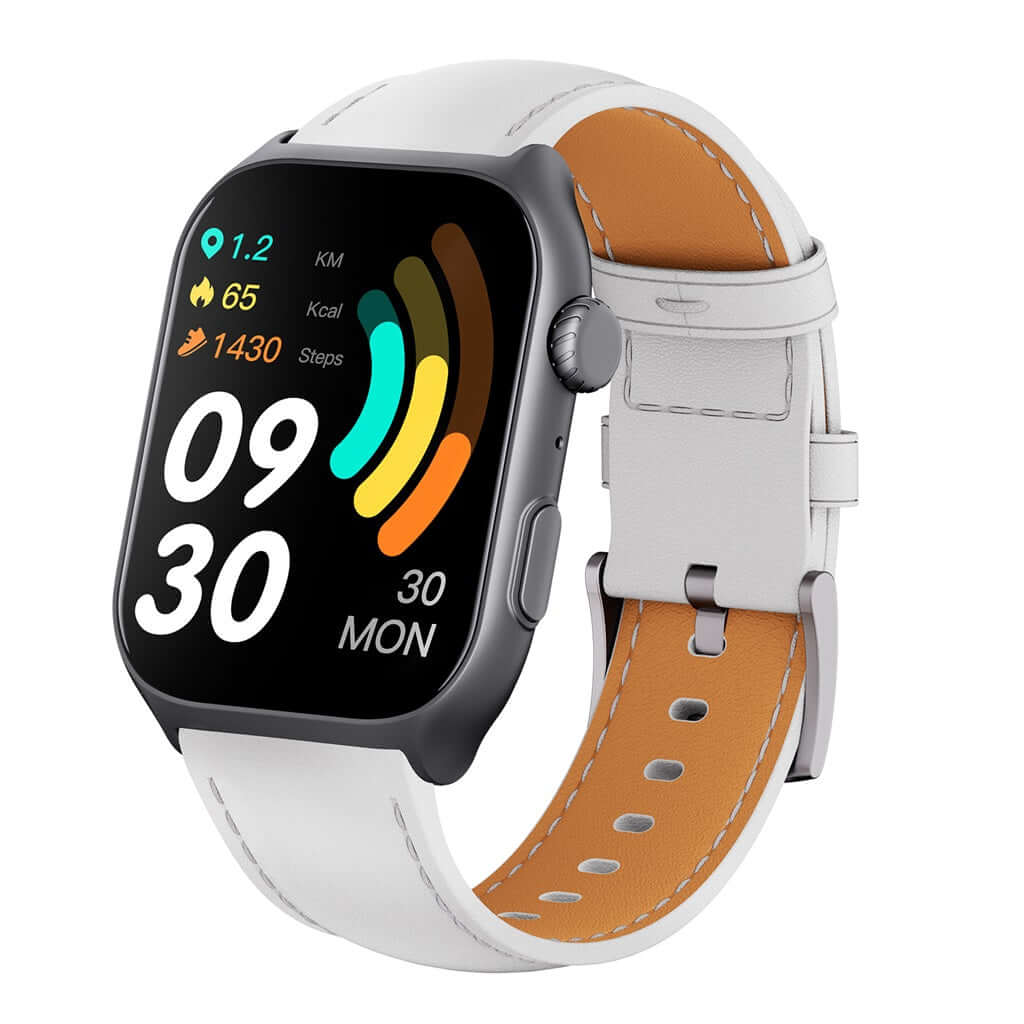 <tc>Runmefit</tc> <tc>GTS7 Pro</tc> スマートスポーツウォッチ - レザーストラップ